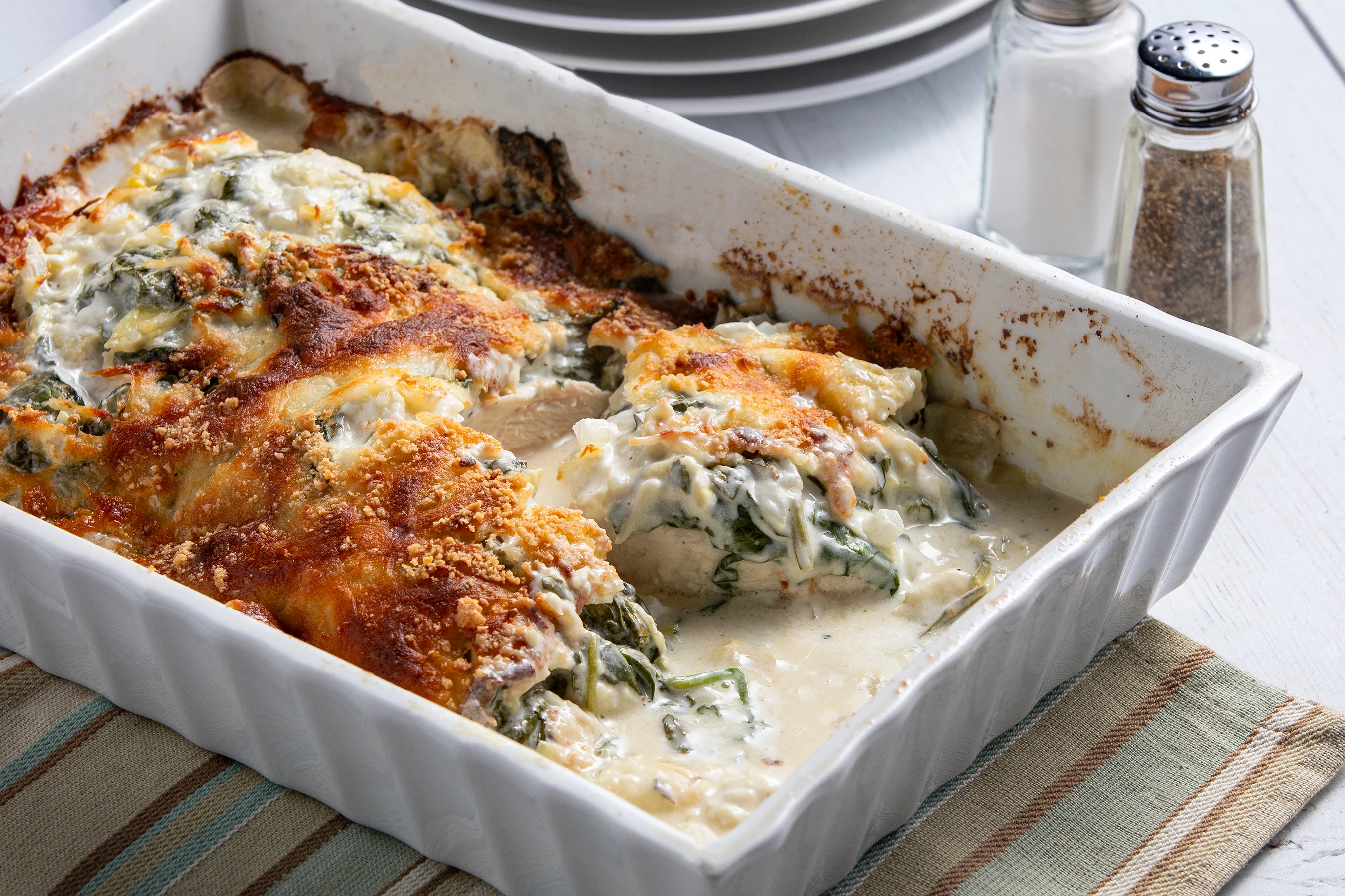 Easy Chicken Artichoke Bake