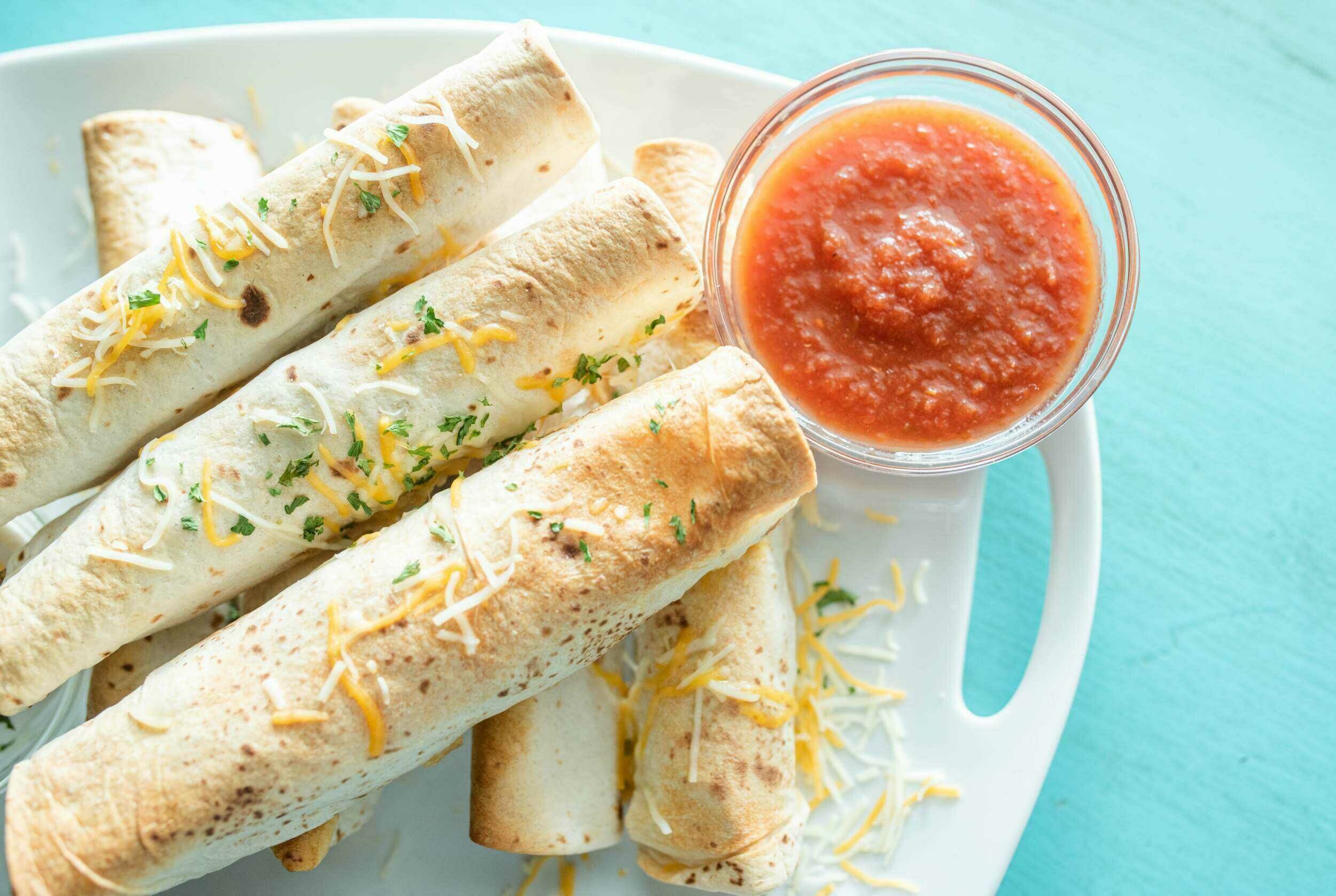 Baked Breakfast Taquitos