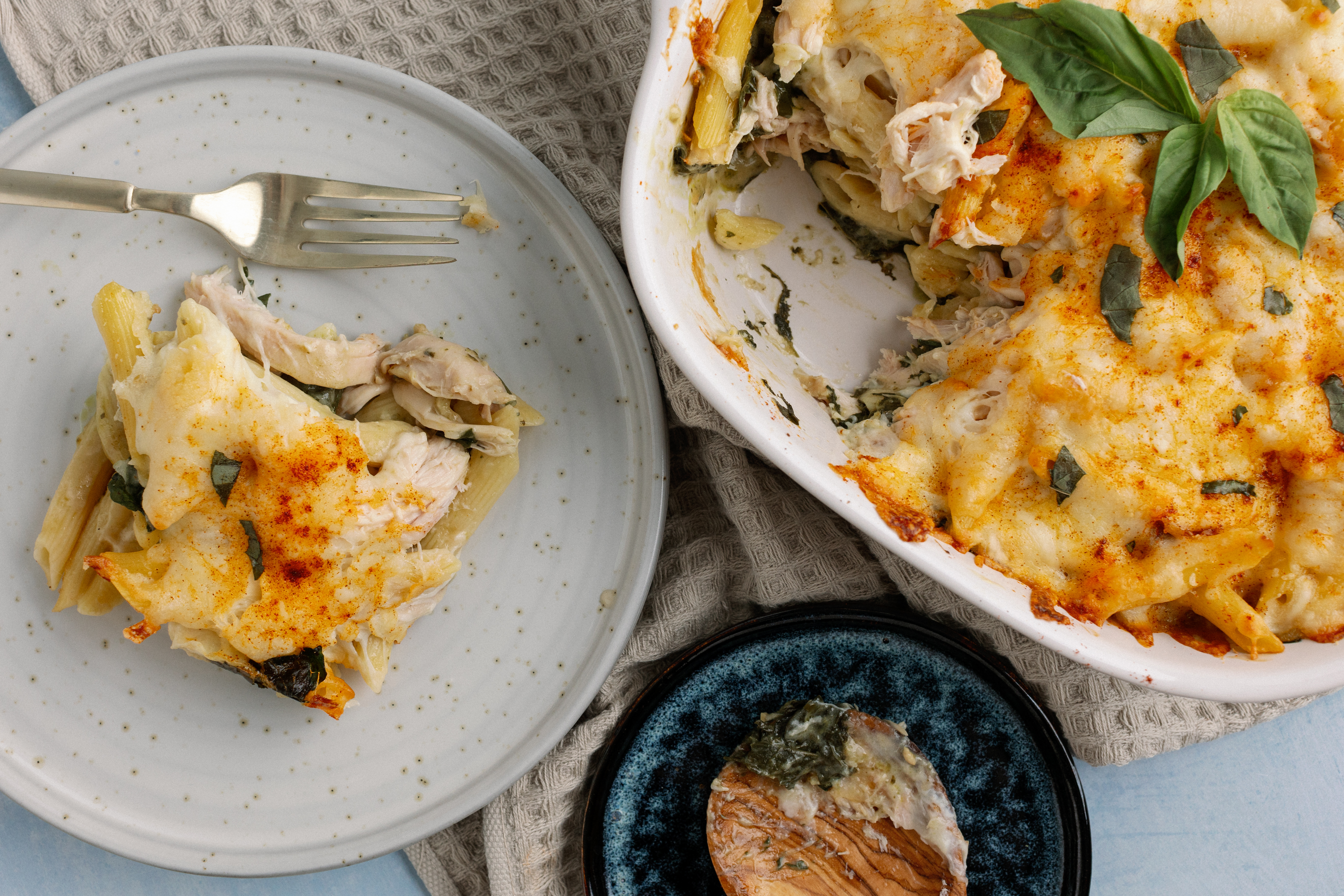 Weeknight Chicken Alfredo Bake-image