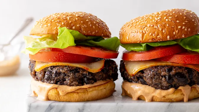 Saucy Black Bean Burgers 1