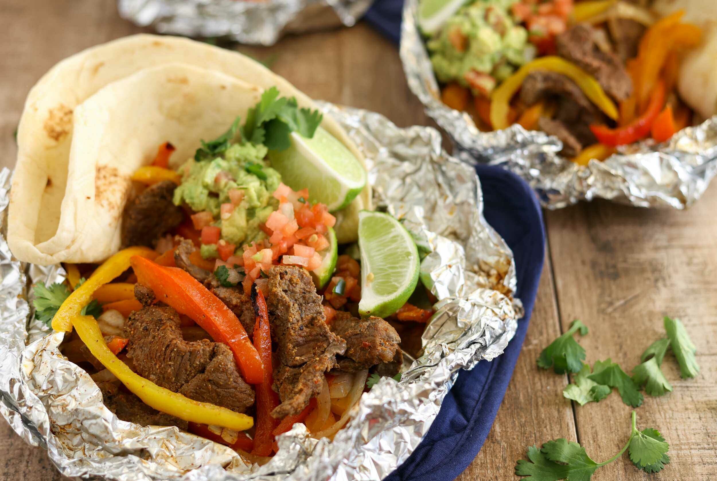 Steak Fajita Foil Dinner
