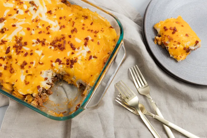 Bacon Cheeseburger Shepherd's Pie