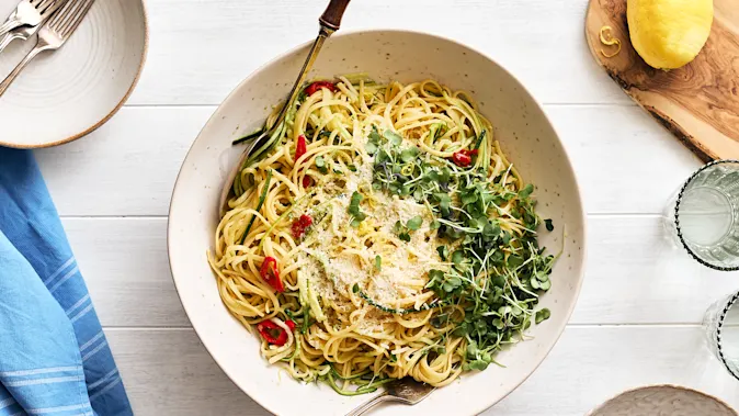 Garden-Fresh Zucchini Linguine