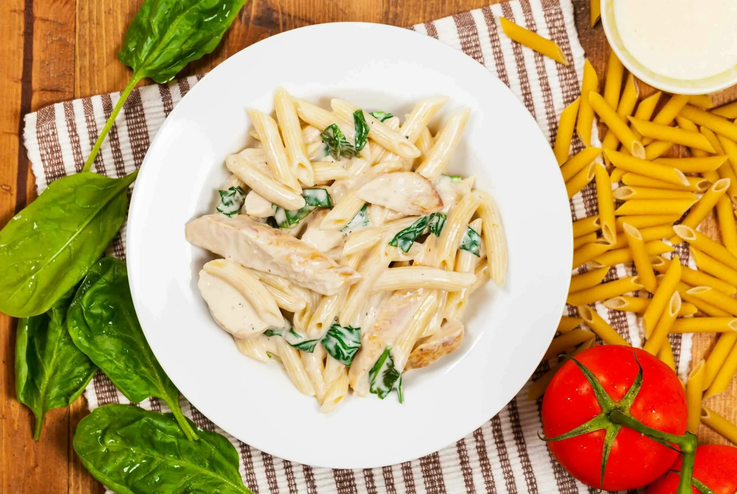 Chicken Spinach Alfredo