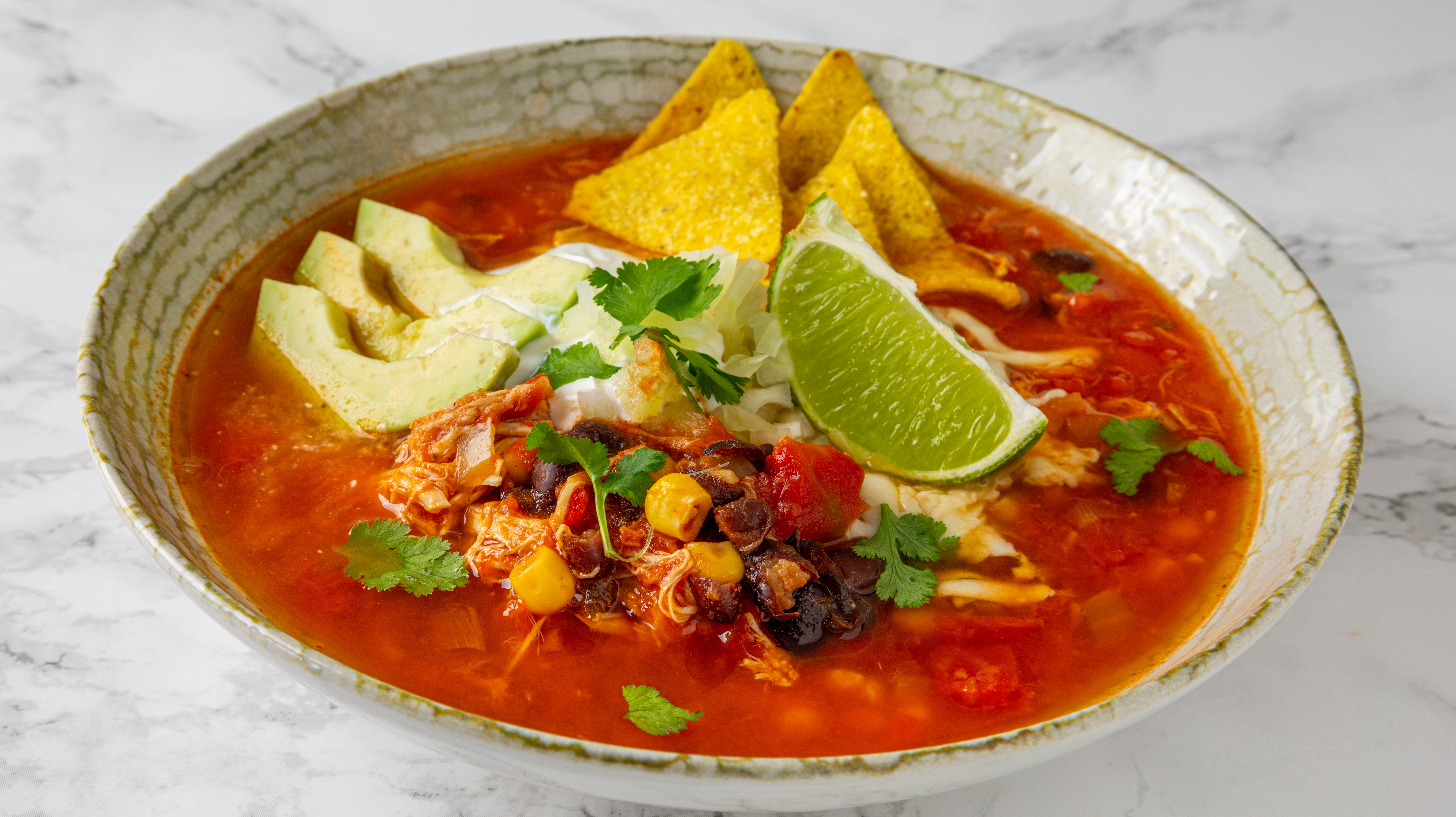 Easy Chicken Tortilla Soup with Rice - My Sequined Life