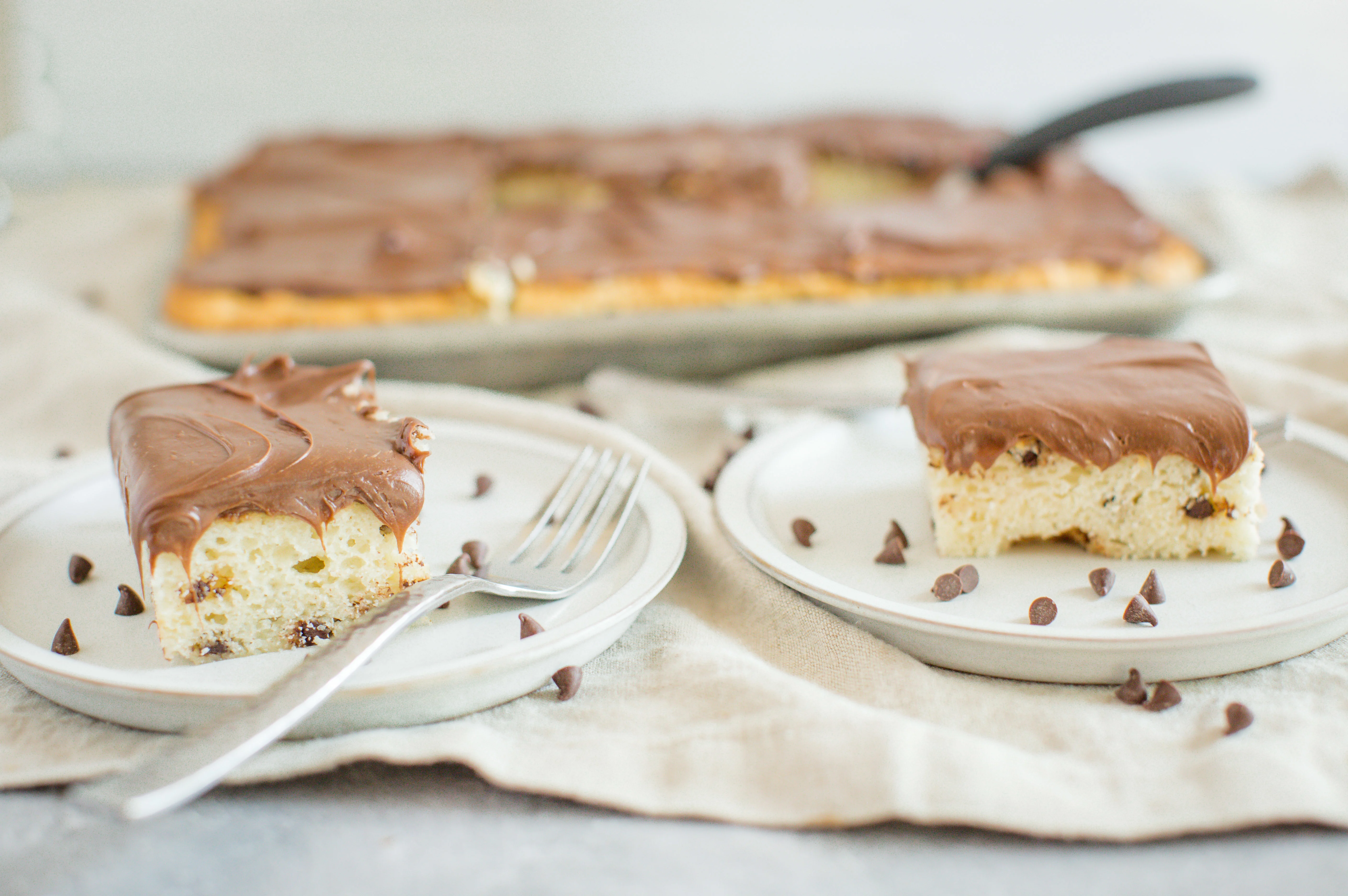 Chocolate Chip Sheet Cake