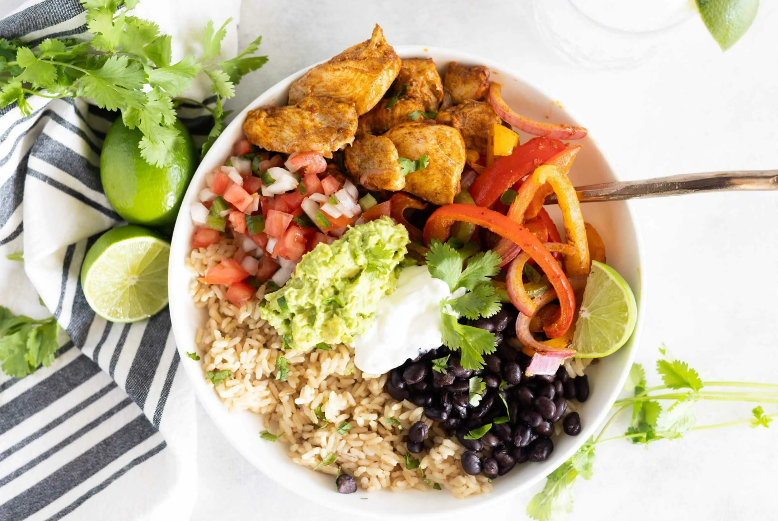 Chicken Fajita In A Bowl