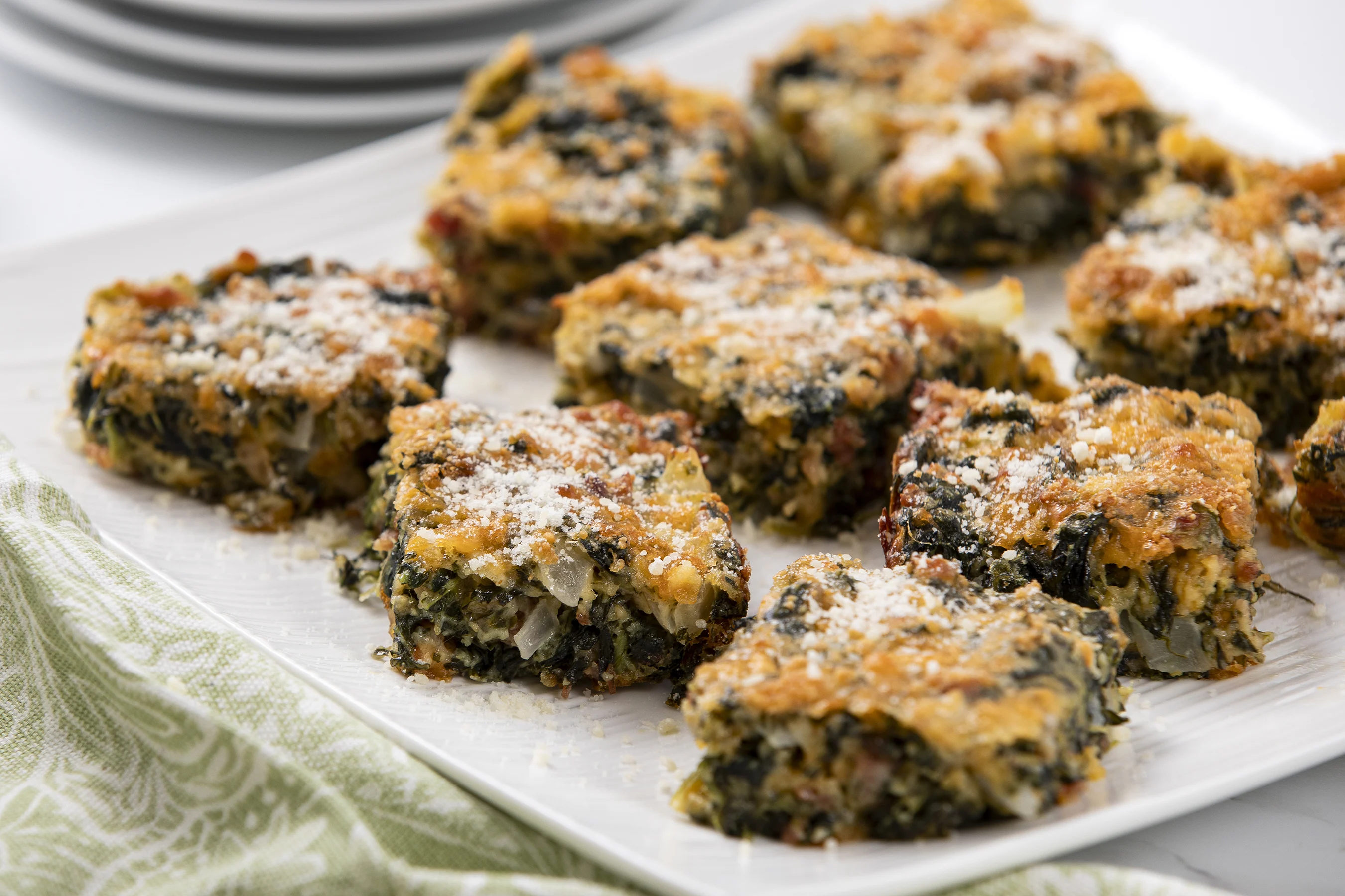 Almost-Healthy Spinach Squares