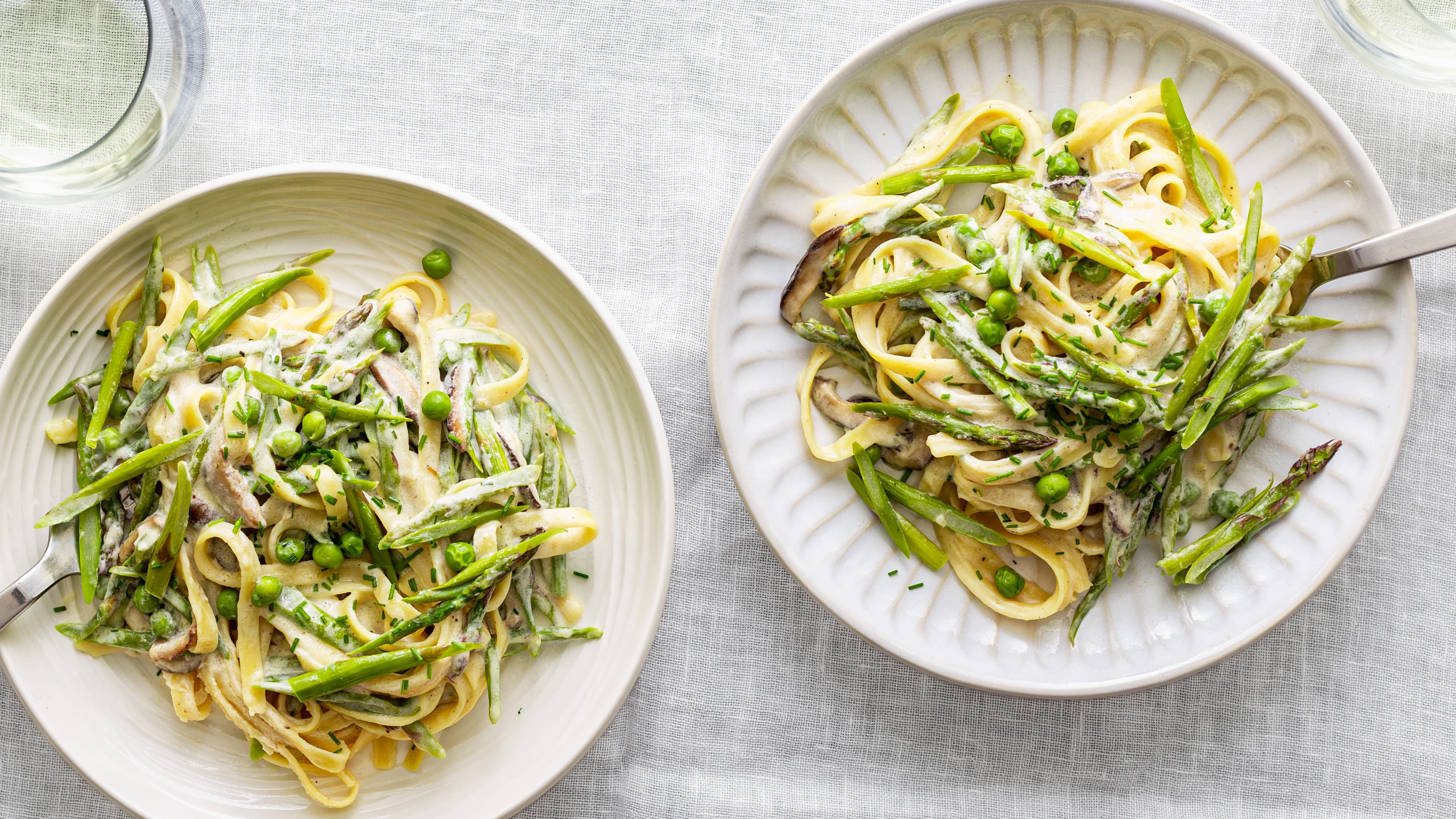 Spring Veggie Alfredo