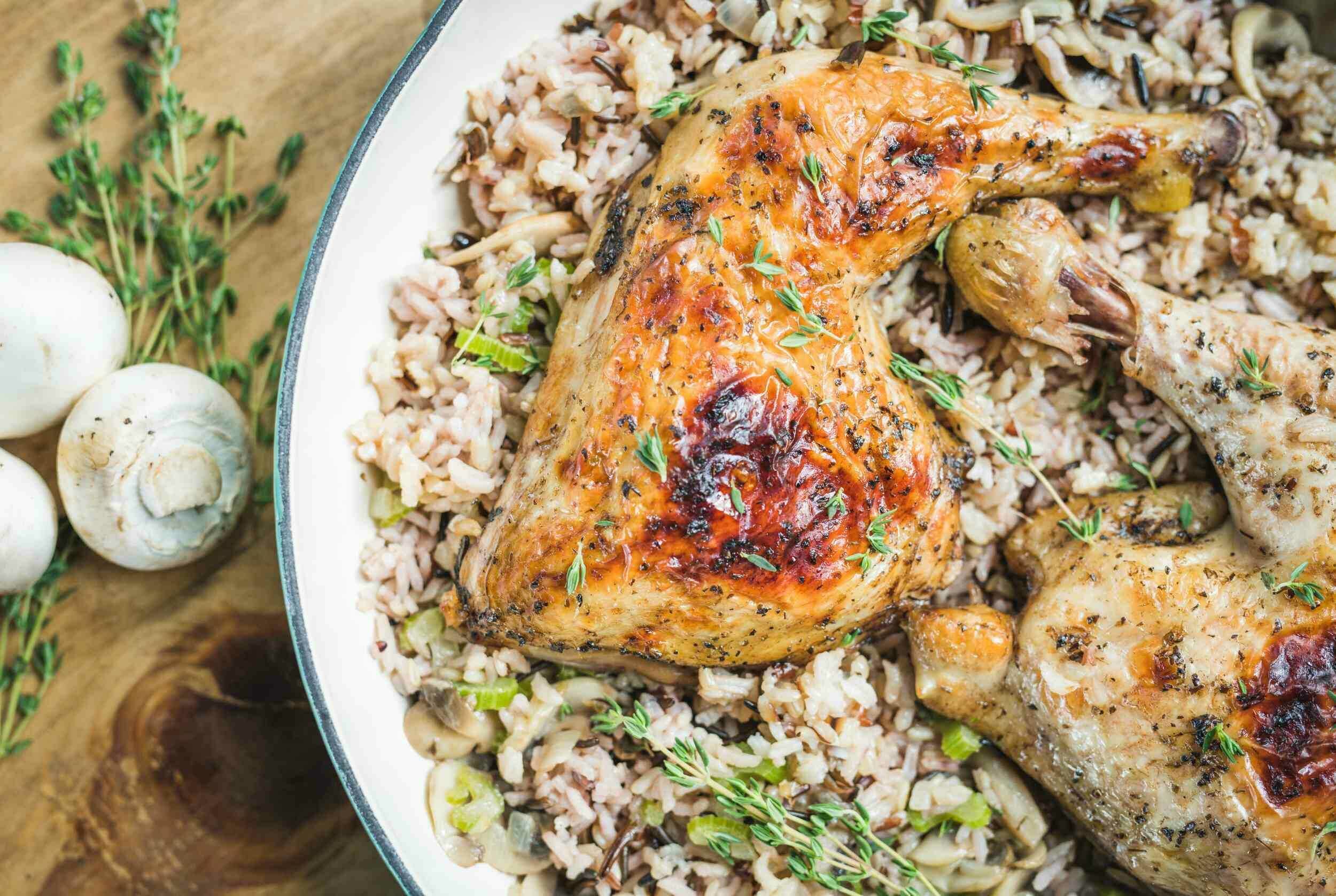 Chicken and Wild Rice Bake