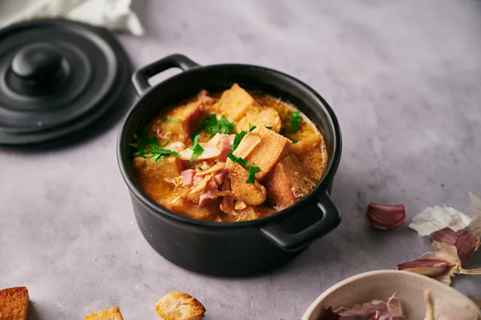 Garlic Bread Soup