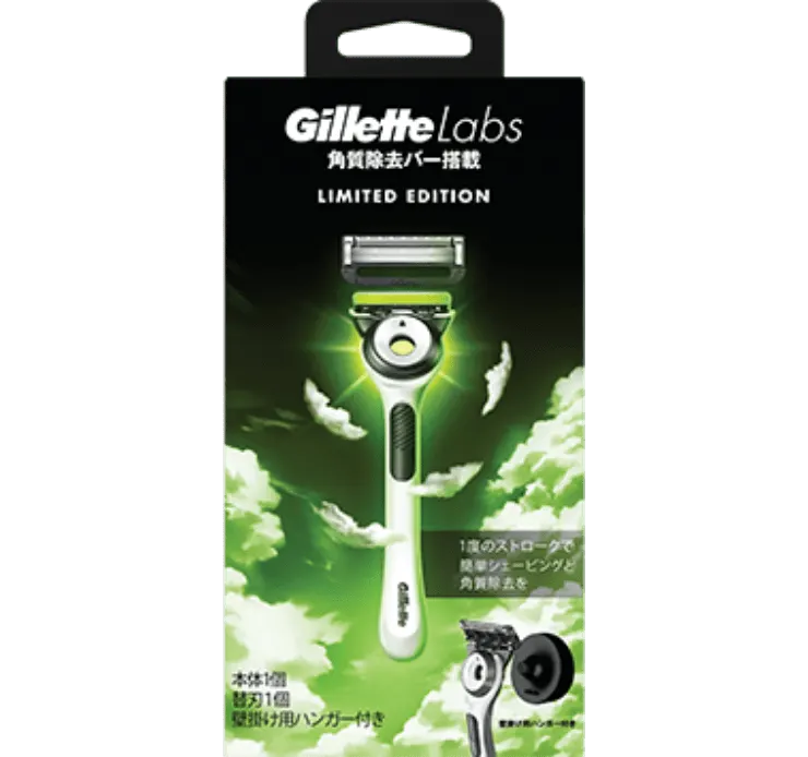 Gillette Labs 角質除去バー搭載 ホワイトデザイン 替刃1個付き