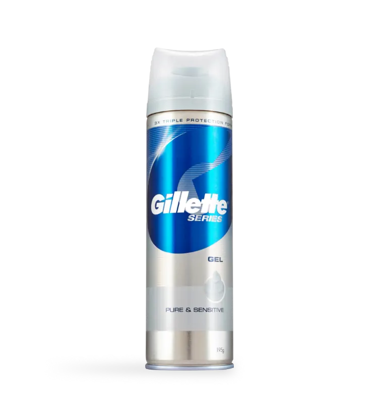 Series pure and sensitive shave gel