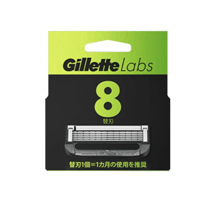 Gillette Labs 角質除去バー搭載 替刃8個