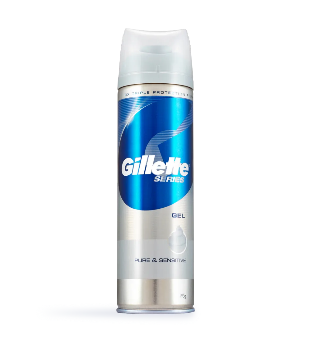 Series pure and sensitive shave gel