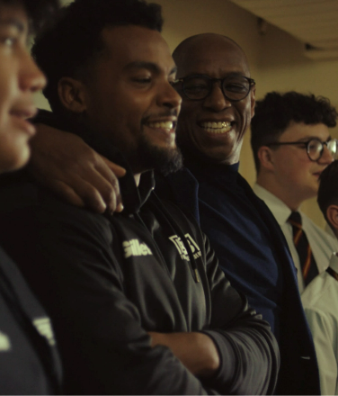 Ian Wright, launched Educational program with football beyond borders and Gillette
