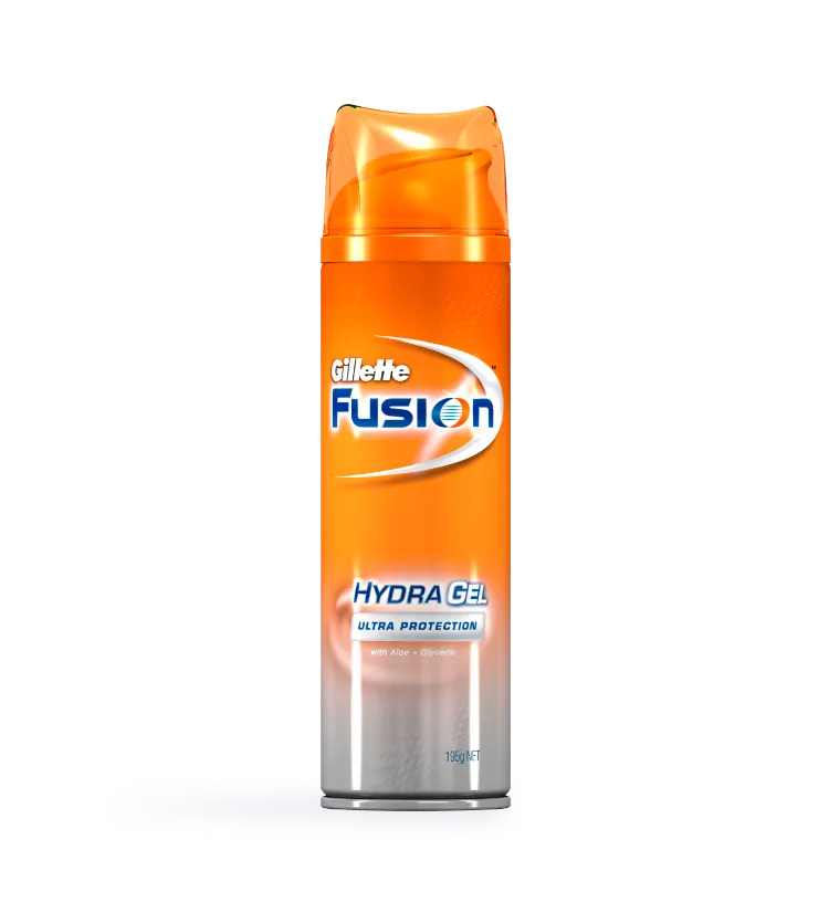 Fusion hydra gel clear skin shave gel