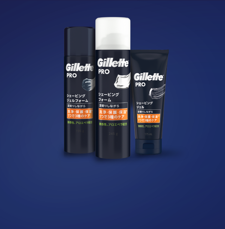 2021人気新作 ジレット Gillette 175ml PRO シェービングジェル シェービングフォーム、ローション