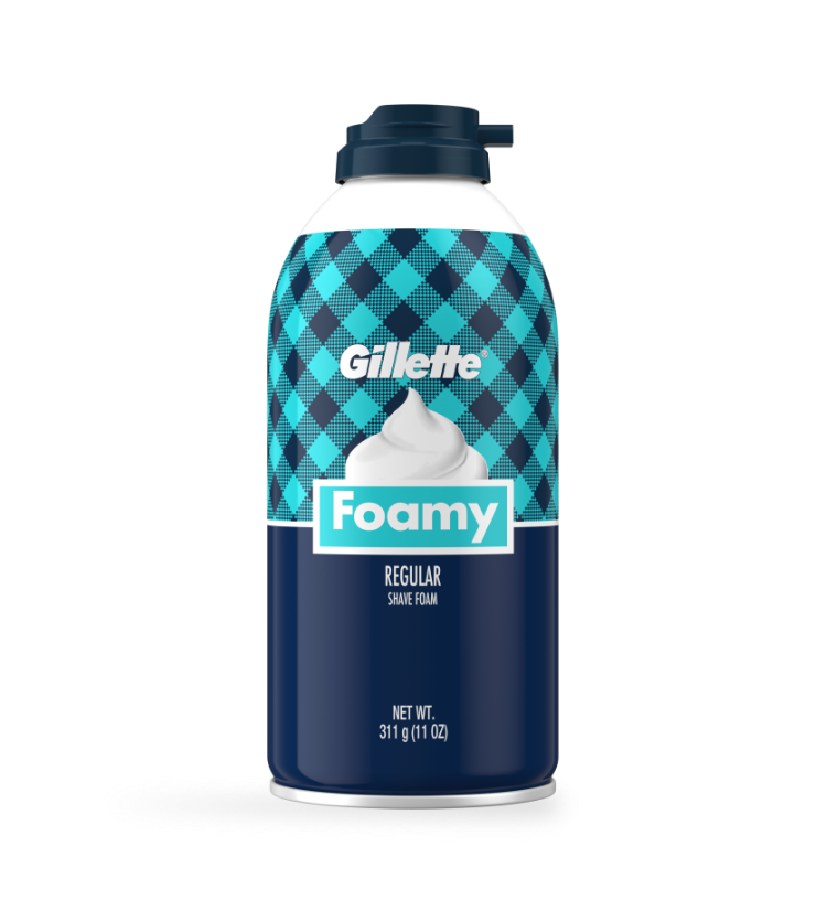 gillette foamy sensitive skin shave foam