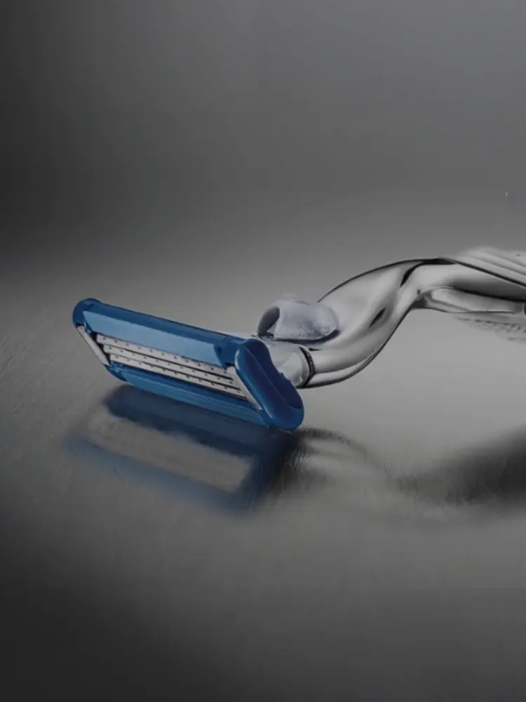 Gillette razor on clean background, used as banner for Revised GST Update page  