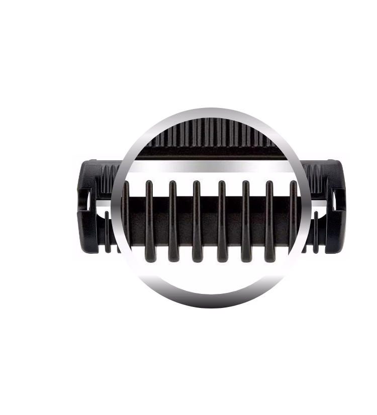 A safety comb to prevent nicks & cuts