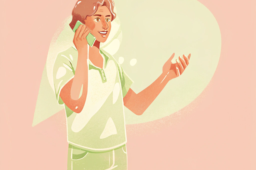 man calling someone on the phone
