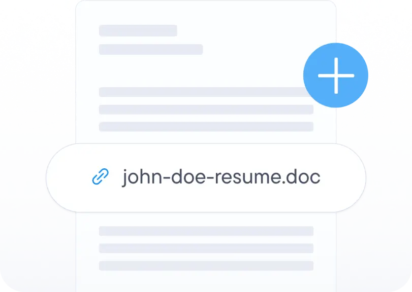 Upload your resume