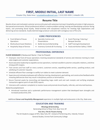 resume format for canada jobs