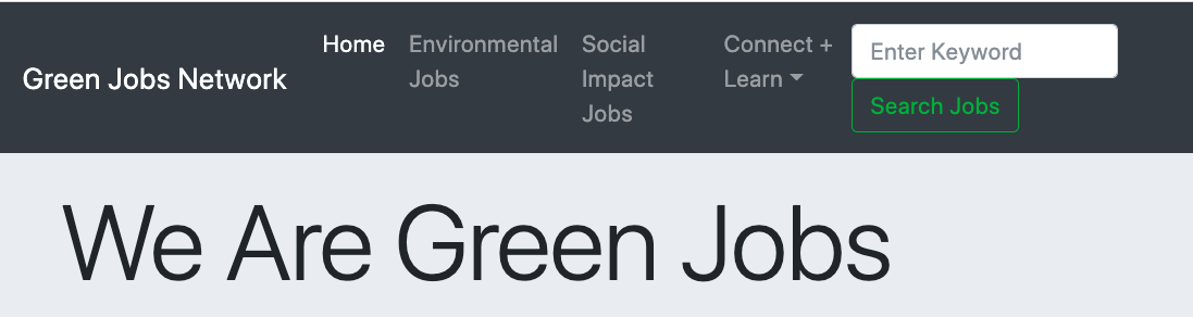 Green Jobs Network job search site