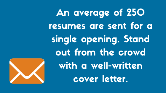 Stand out with a cover letter