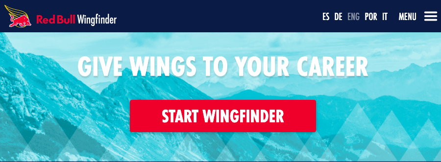 Red Bull Wingfinder give wings to your career