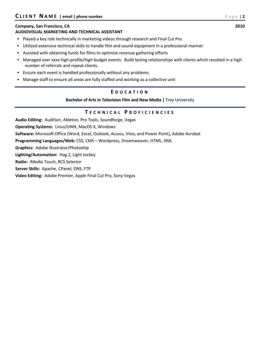 Film Producer Resume Example Template For 21 Zipjob Film Producer Resume Example Template For 21 Zipjob