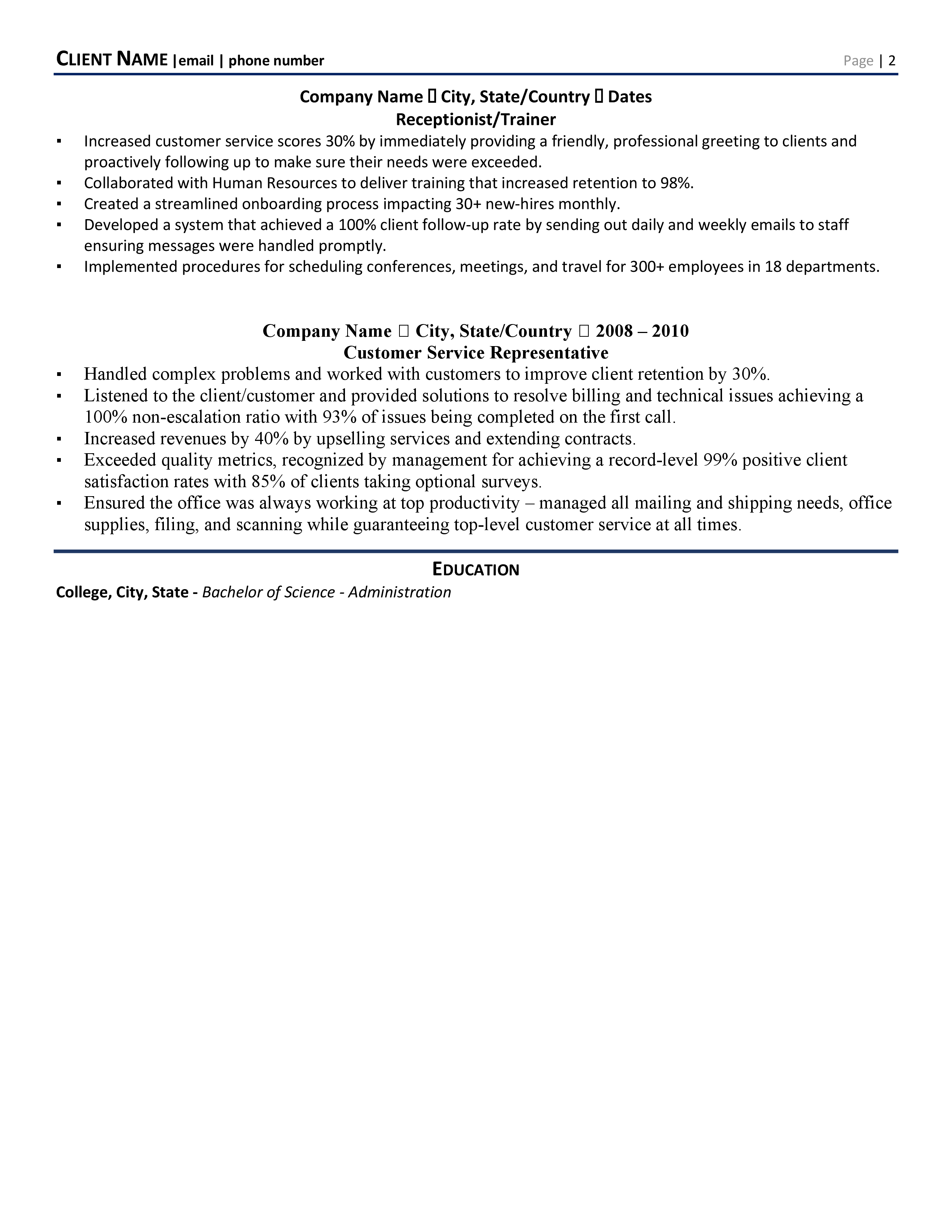 Executive Admin Assistant Resume Example Guide 21 Zipjob