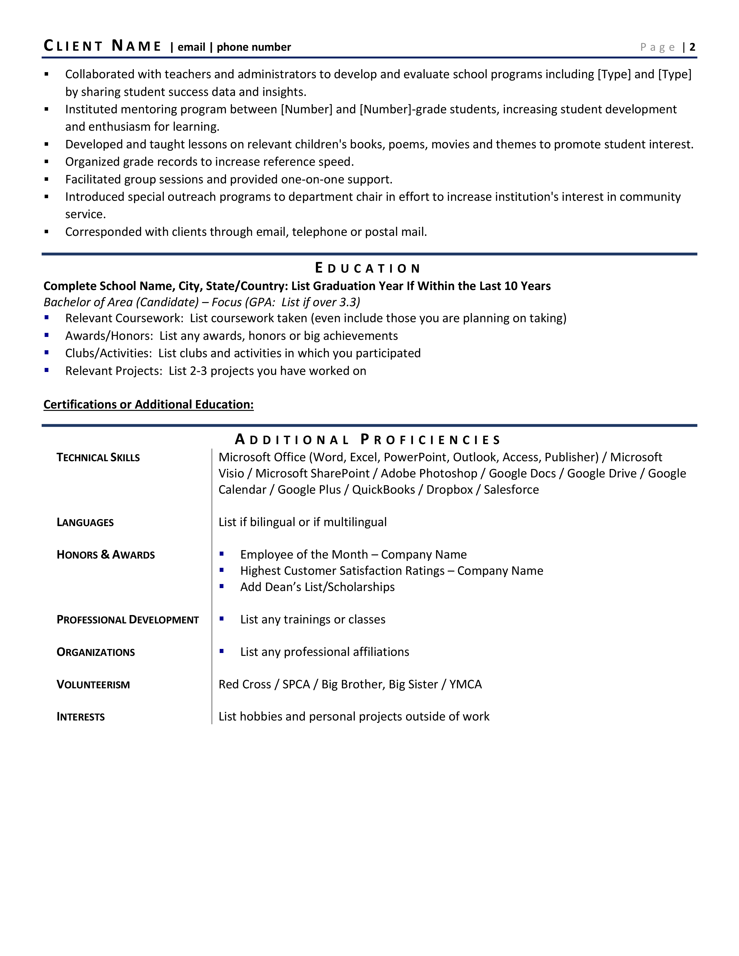 Online Teacher Resume Example, Tips & Tricks | ZipJob