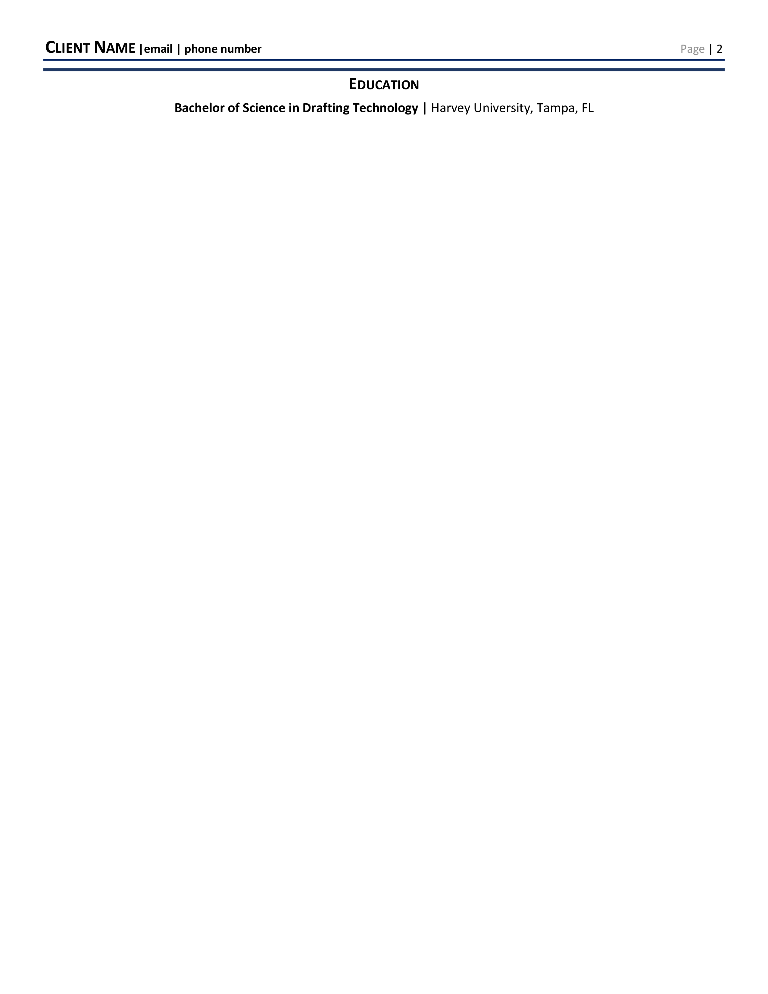 AutoCad Designer Resume Template 1