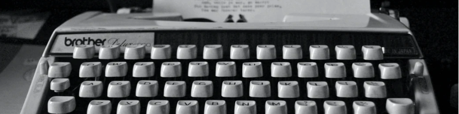 typewriter keyboard black and white upsplash
