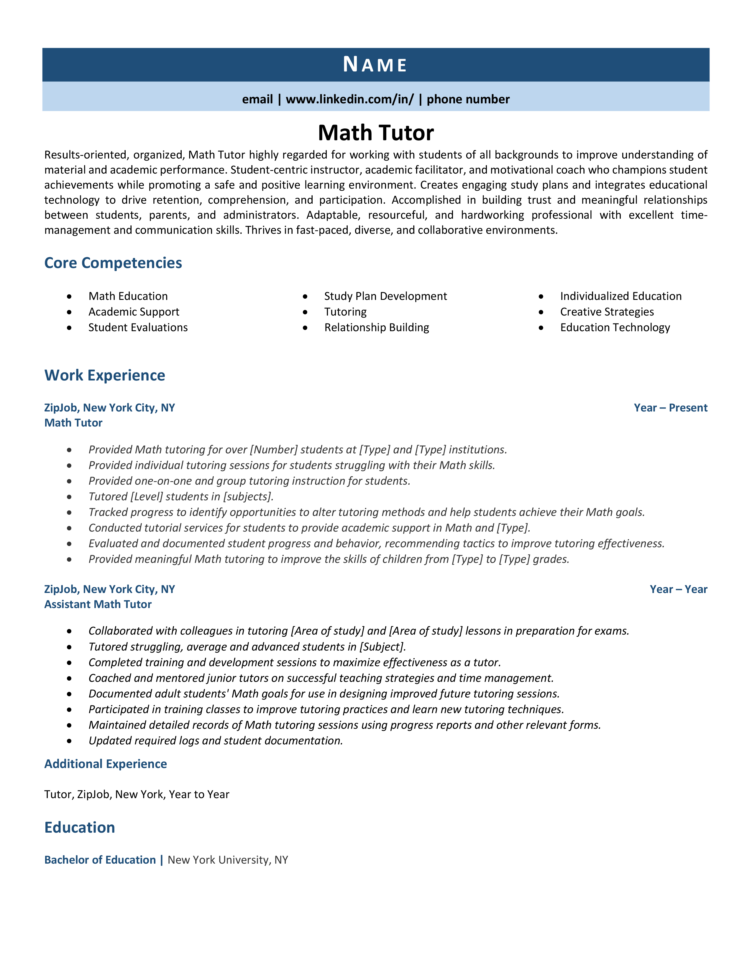 math tutor jobs for high school students