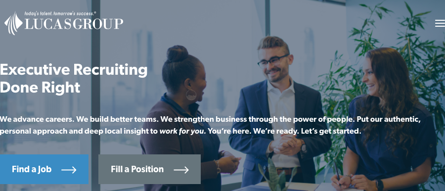 Lucas Group executive recruiting done right