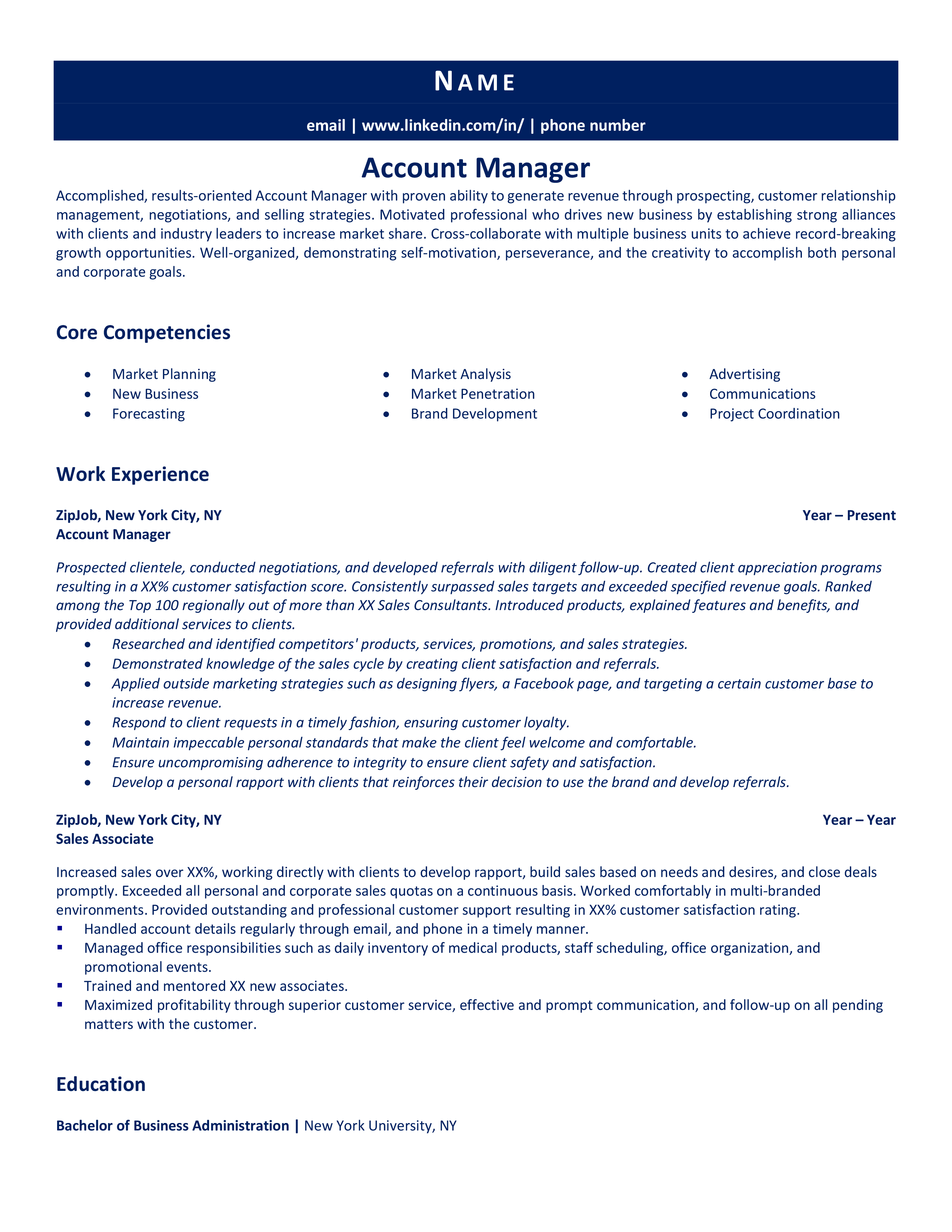 resume star technique for current job description