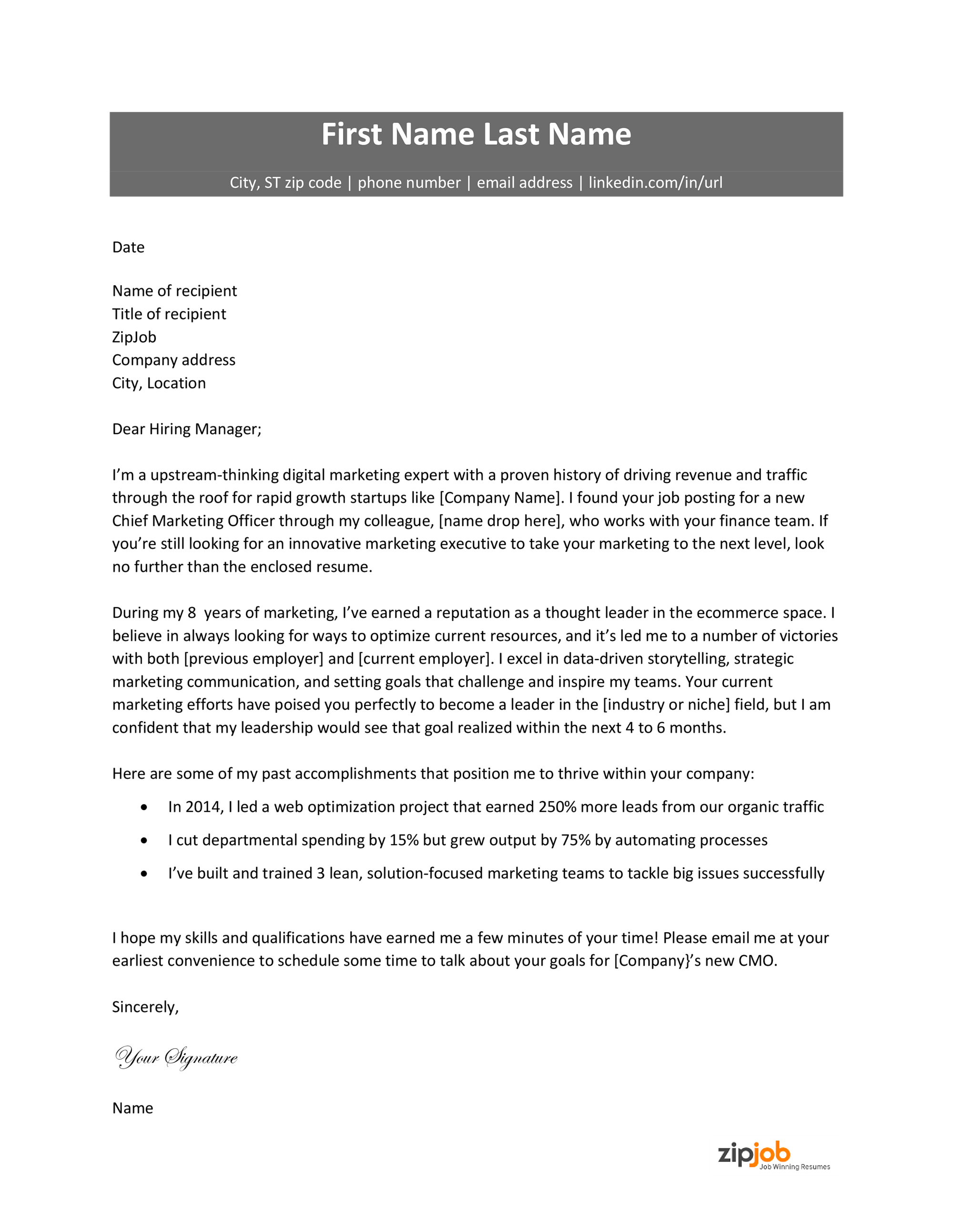 Executive Cover Letter Examples And Tips For 2024 ZipJob executive-cover-letter-examples-and-tips-for-2024-zipjob