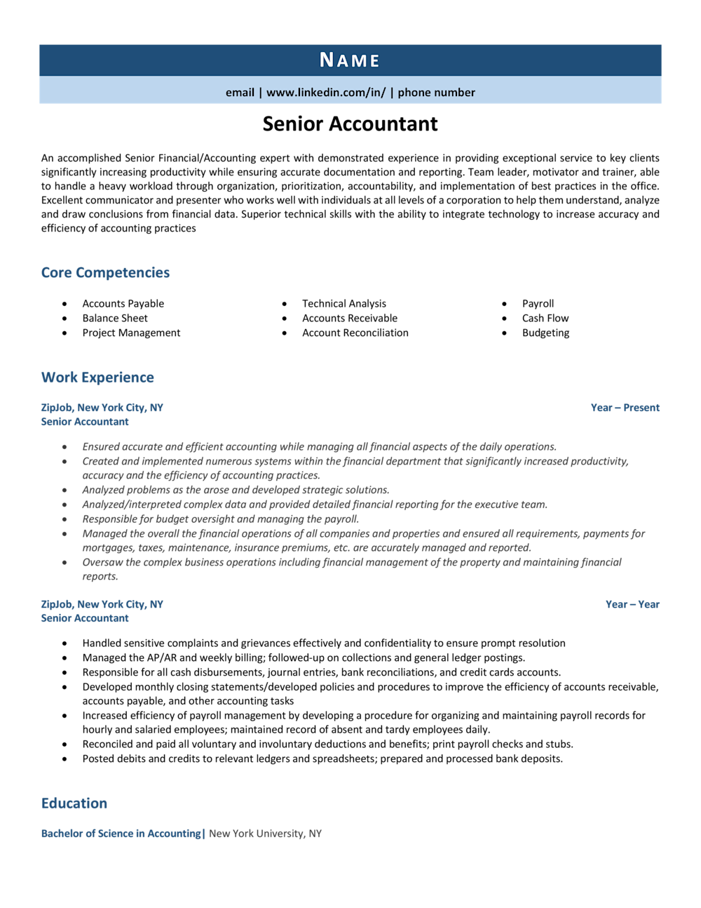 Senior Accountant Resume Example Tips Tricks ZipJob senior-accountant-resume-example-tips-tricks-zipjob