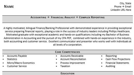 Entry Level Accountant Resume Page 1 edited