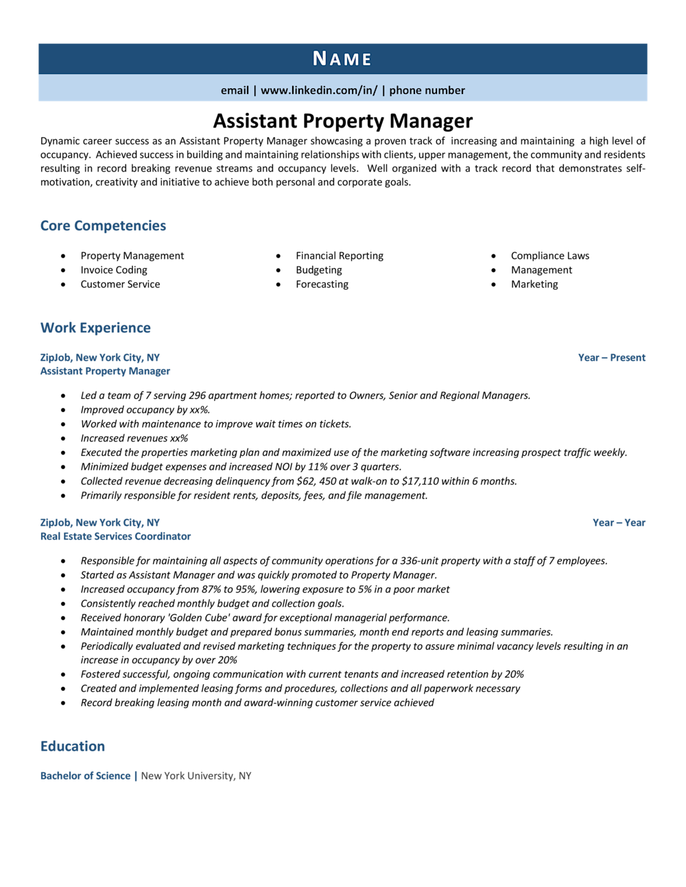 Assistant Property Manager