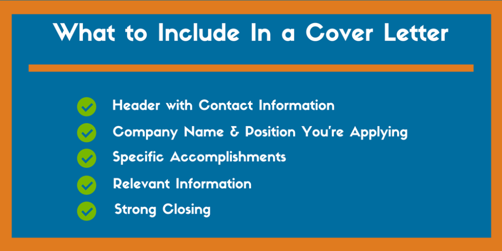 What to put in a cover letter