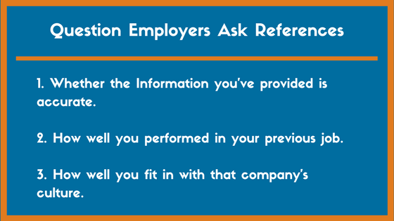 Questions hiring managers ask references