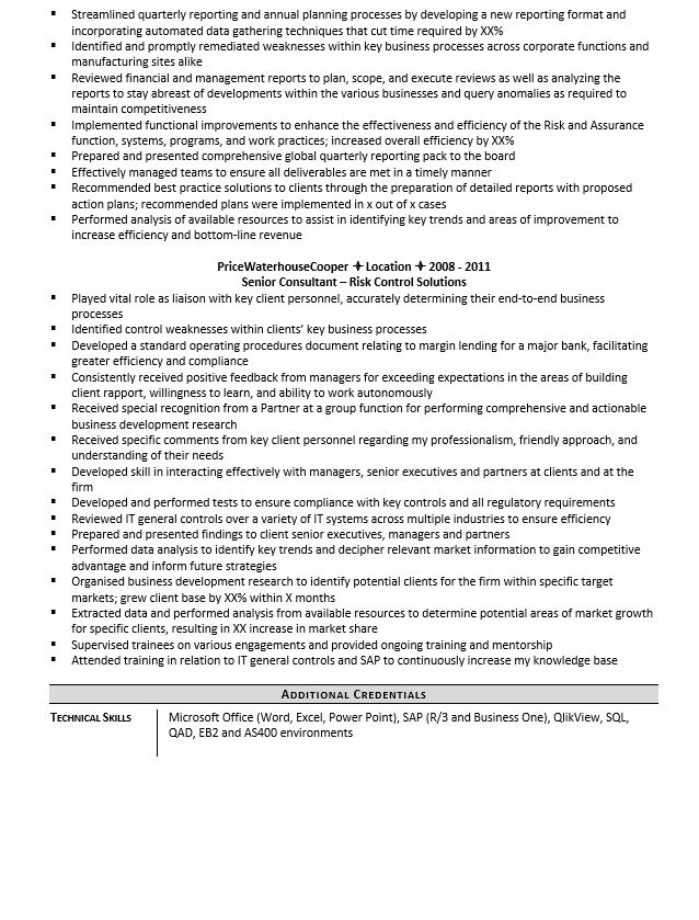 Account Analyst Resume Example Page 2