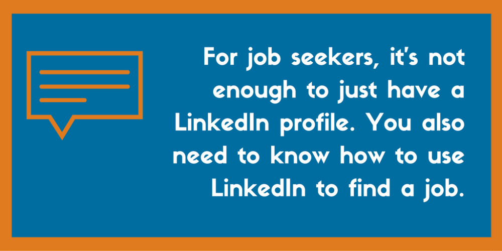 use LinkedIn to find a job 23