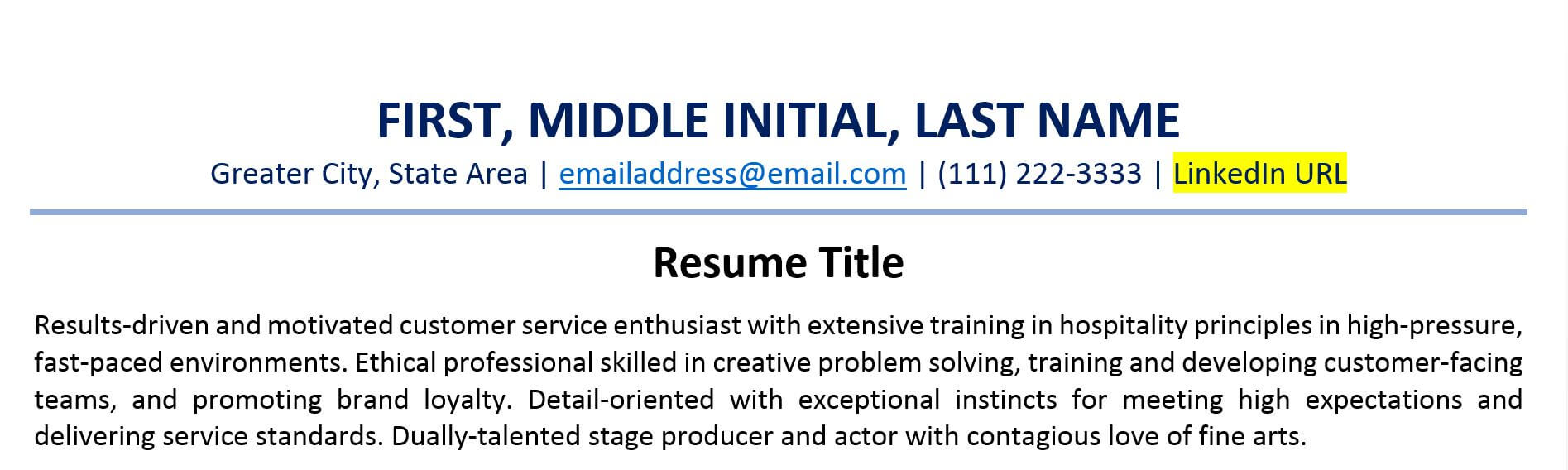 How To Include A Linkedin Url On Your Resume Examples Zipjob