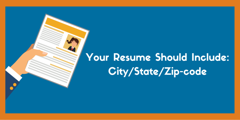 Resume Should Not Include Full Street Address