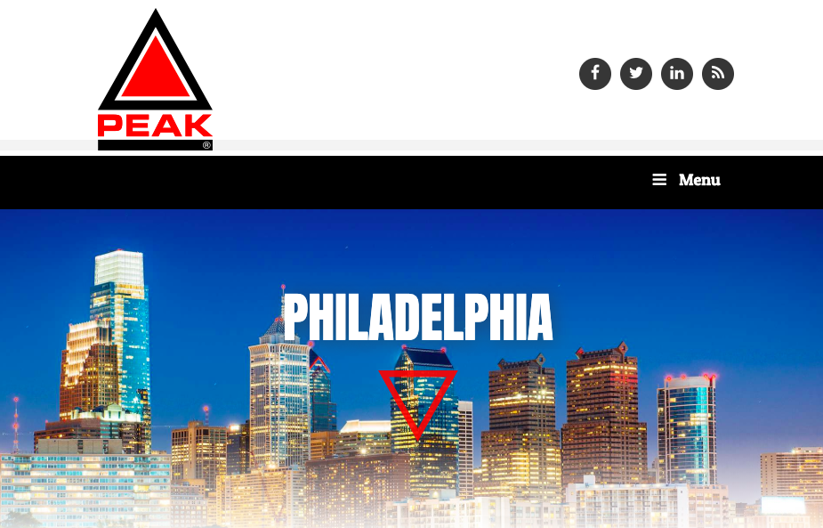 Peak Recruiting in Philadelphia website